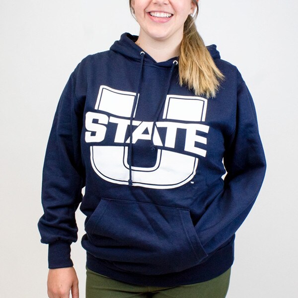 U-State, Aggie Bull, Navy, Hoodie